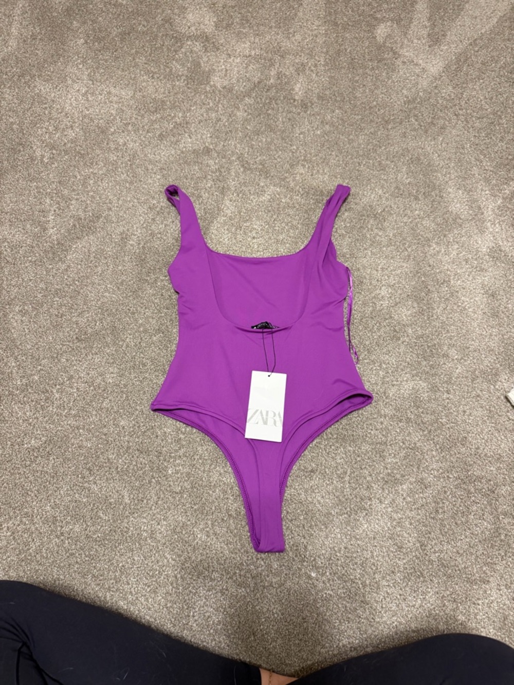 Zara  Purple One-Piece bodysuit